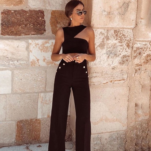 ZARA BUTTONED PANTS - Picture 3 of 8